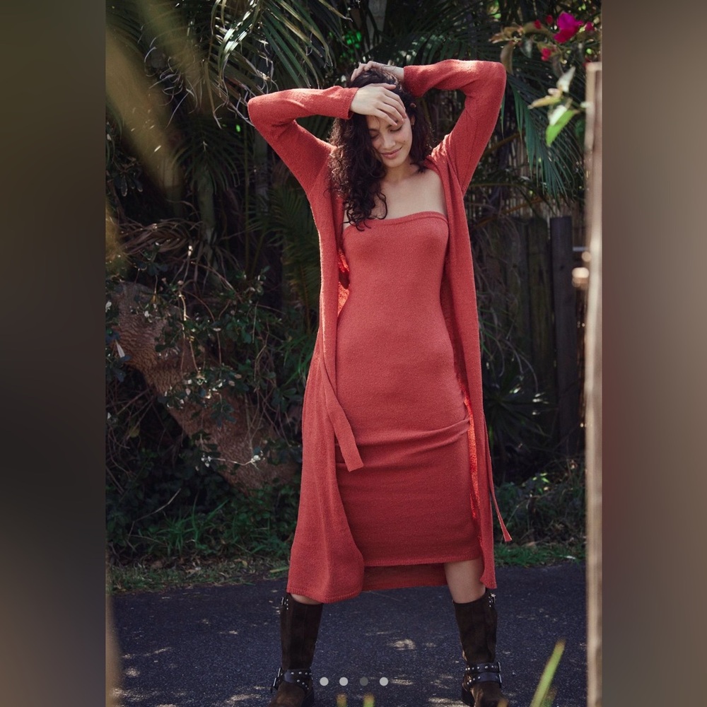NWOT size XS Free People Lottie Solid Sweater Dress set